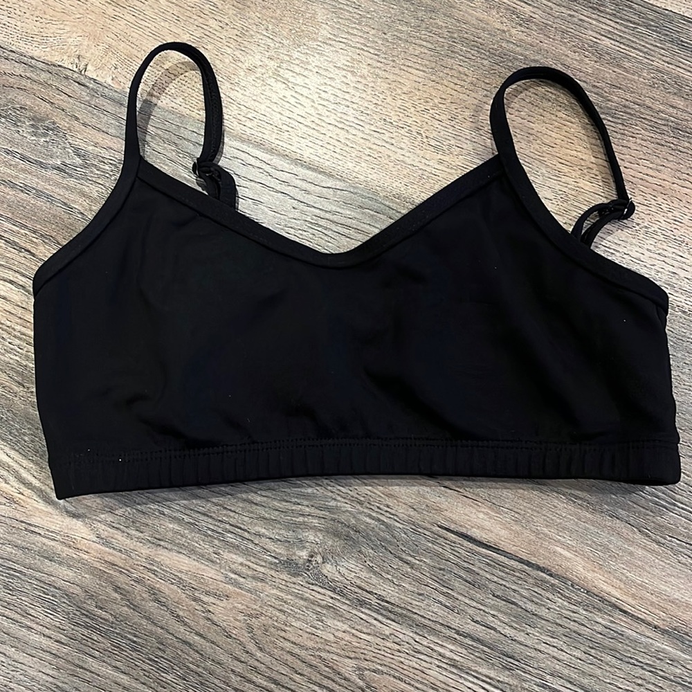 Capezio Black Dance Bra Top